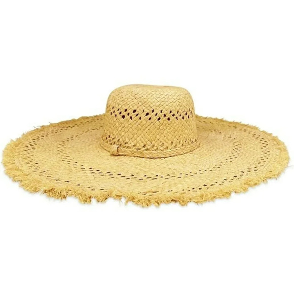 Hat Attack Women's Willow Raffia Sunhat One Size (MSRP $132) - Picture 1 of 4